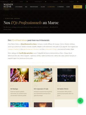 Site de Maison Scène