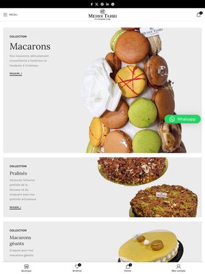 Site de Mehdi Tahri Pâtisserie
