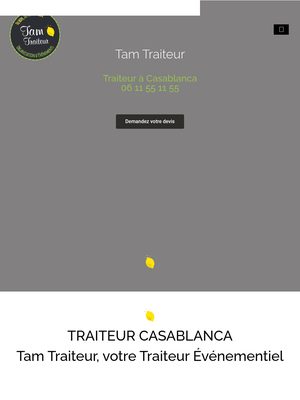 Site de Tam Traiteur