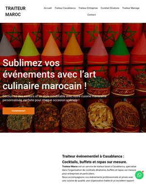 Site de Traiteur Maroc