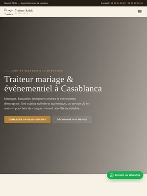Site de Traiteur Sadak