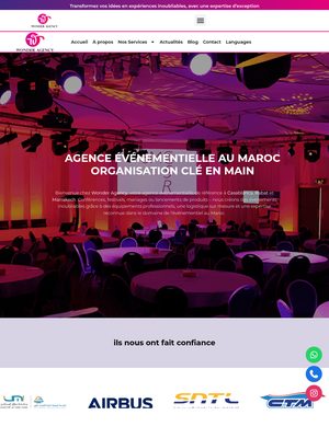 Site de Wonder Agency